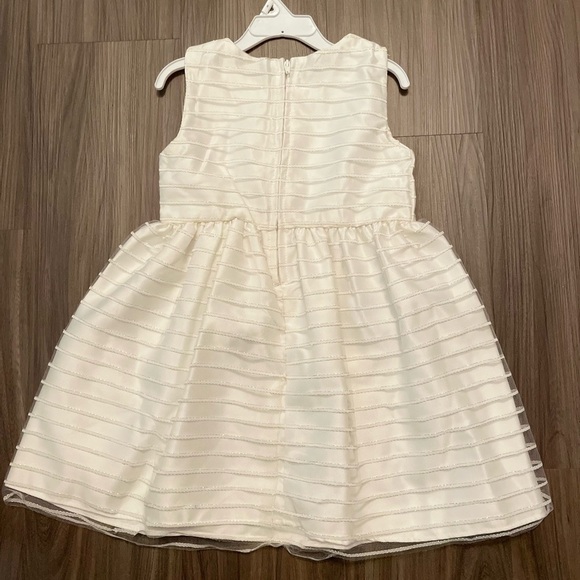 Katie M White and Gold Sleeveless Scoop Neck A-Line Dress size 5-NWOT - Picture 5 of 8